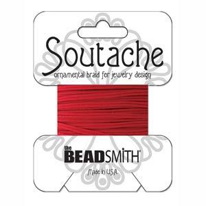 Soutache Band - Röd, 1 Förpackning (3 Yards) Beadsmith