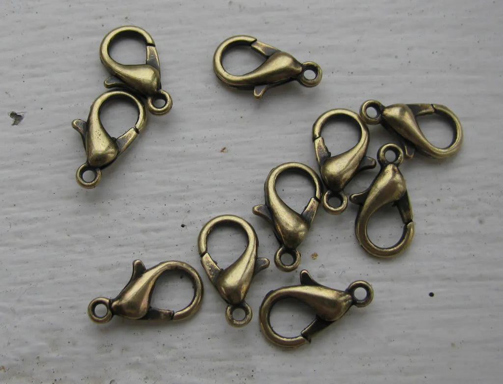 Klolås Bronsfärgat - Kvalitetslås 12 mm 10-pack Grekisk Metall