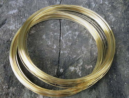 Memorywire Halsband - Guldfärgad, 0,6mm, ca 75 varv Grekisk Metall