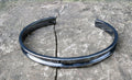Armbandsstomme Gunmetalfärgad - Breda platta band 3mm, 1 Styck Grekisk Metall