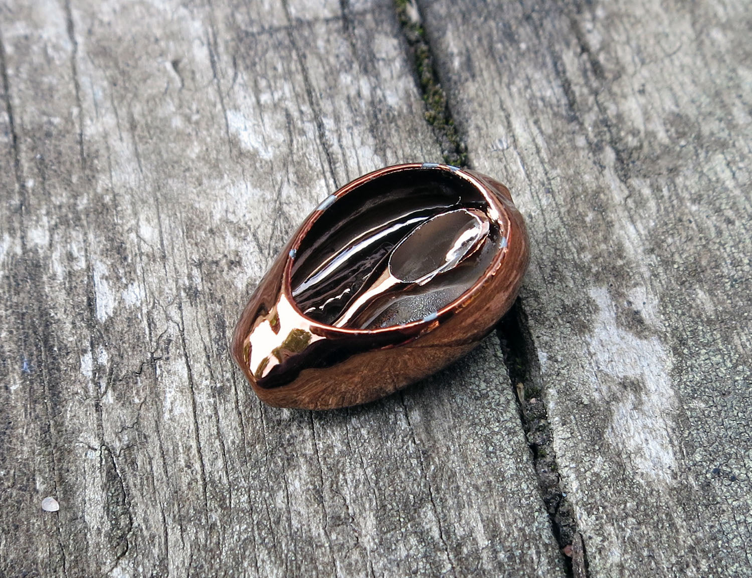 Connector Kopparfärgad - Snäcka 1 styck Grekisk Metall