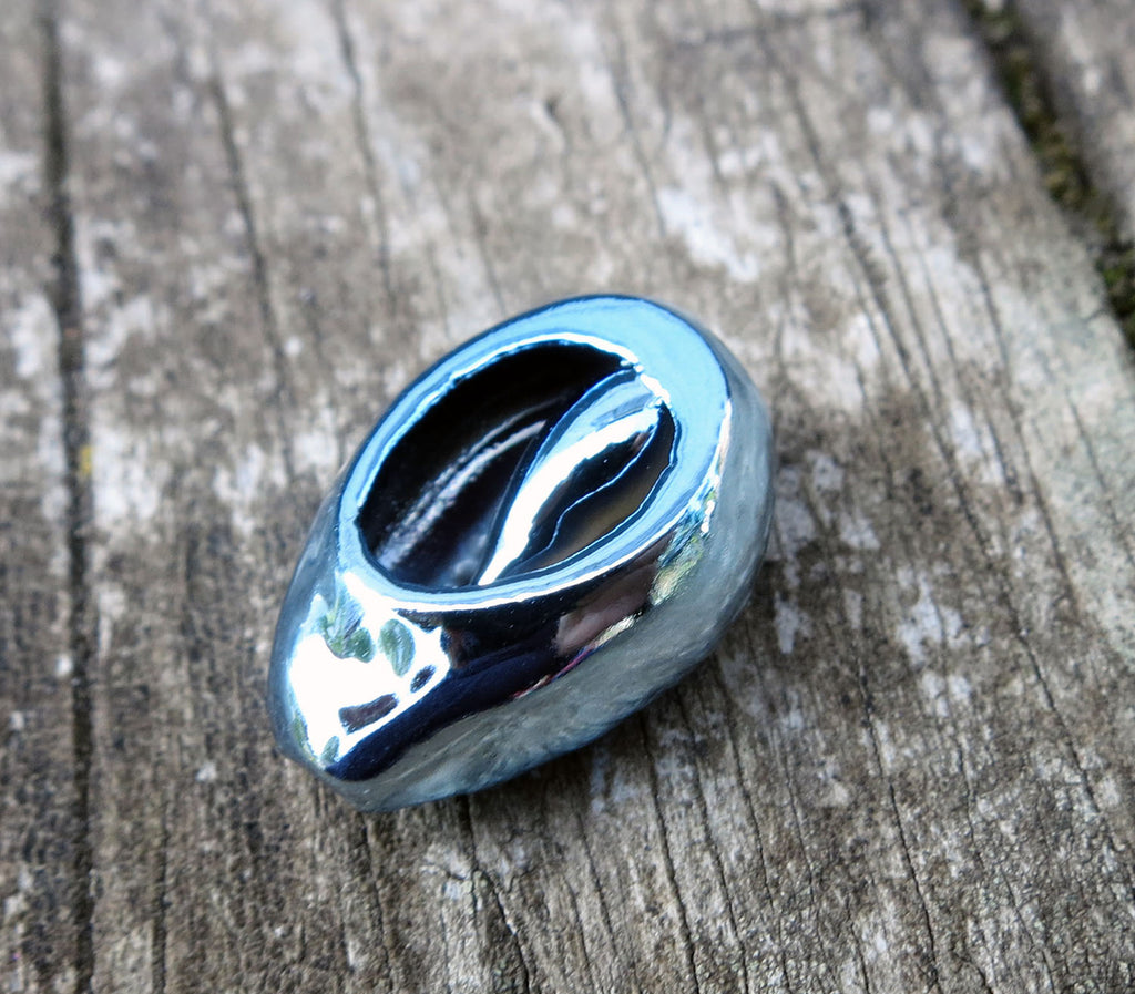 Connector Snäcka - Blå, 1 styck Grekisk Metall