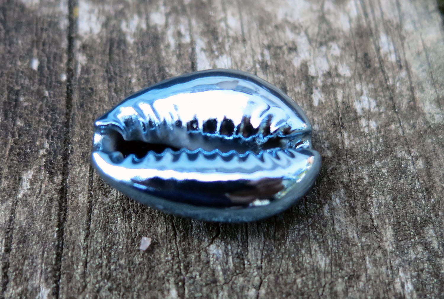 Connector Snäcka - Blå, 1 styck Grekisk Metall