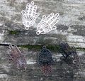 Berlock silverfärgad - Hamsa filigree 5-pack Grekisk Metall