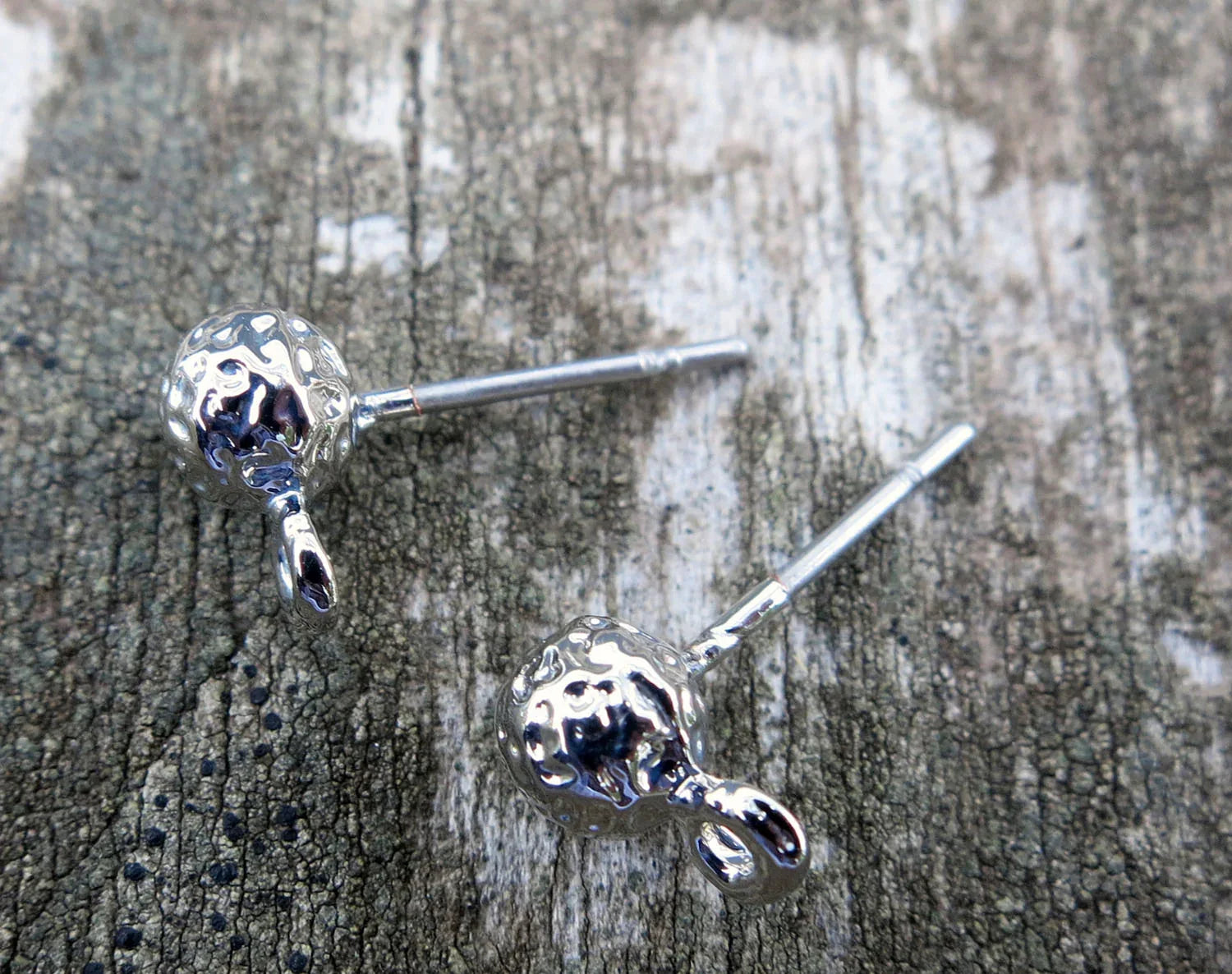 Örstickare silverfärgad - Kula med ögla stardust, 5mm, 2-pack Grekisk Metall