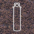 Miyuki Bugle Beads - Metallic Copper 3 mm, 19,5 gram Miyuki