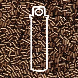 Miyuki Bugle Beads - Matte Metallic Dark Bronze 3 mm Miyuki