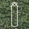 Miyuki Bugle Beads - SilverLined Olivine 3 mm 19,5gram Miyuki
