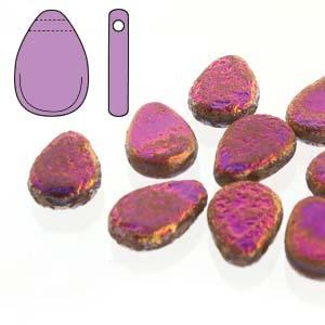 Teardrop - Etch Crystal Full Sliperit 9x11mm 1 sträng Hilmas Pyssel