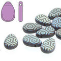 Teardrop - Jet Laser Matt Web 9x11mm 1 sträng Hilmas Pyssel