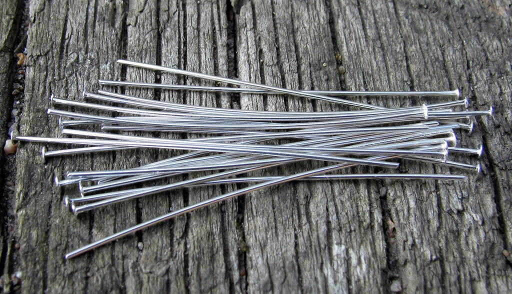 Hattpinnar Ljustsilverfärgad - 50mm, 50-pack Grekisk Metall