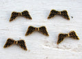 Mellandel Bronsfärgade - Änglavingar 19x8,5mm - 5-pack Grekisk Metall