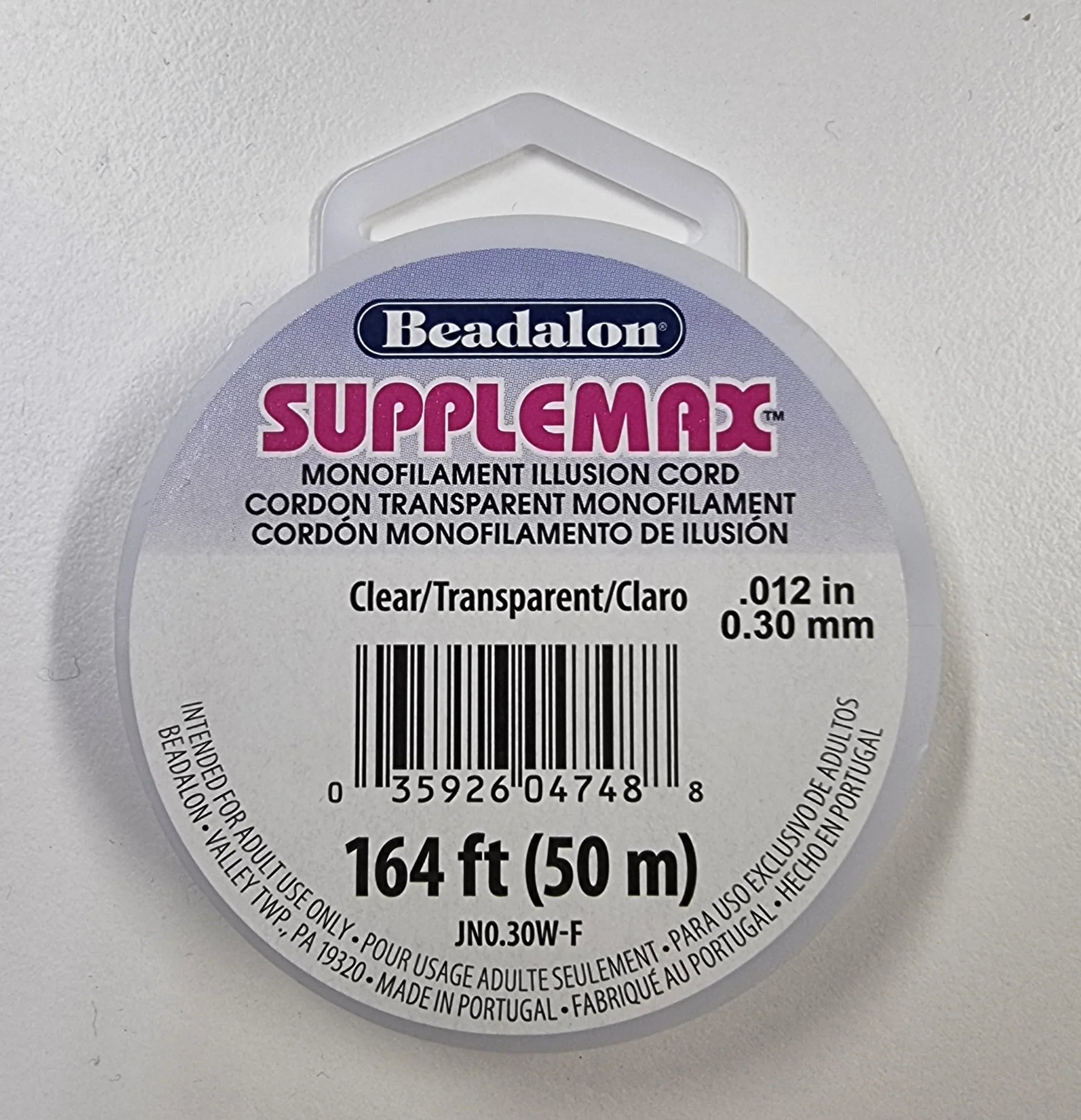 Monofilament - Vit 0,30 mm 25 m Beadalon