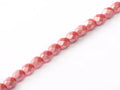 Tjeckiska Firepolish - Pastel Light Coral 4 mm, 1 sträng Hilmas Pyssel
