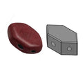 Paros® Par Puca® - Opaque Light Coral Burgundy, 10 gram Les perles par Puca® - Paris