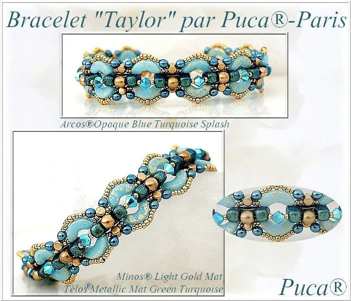 Mönster Armband - Taylor Les perles par Puca® - Paris