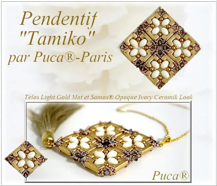 Mönster Hänge Pendant - Tamiko Les perles par Puca® - Paris