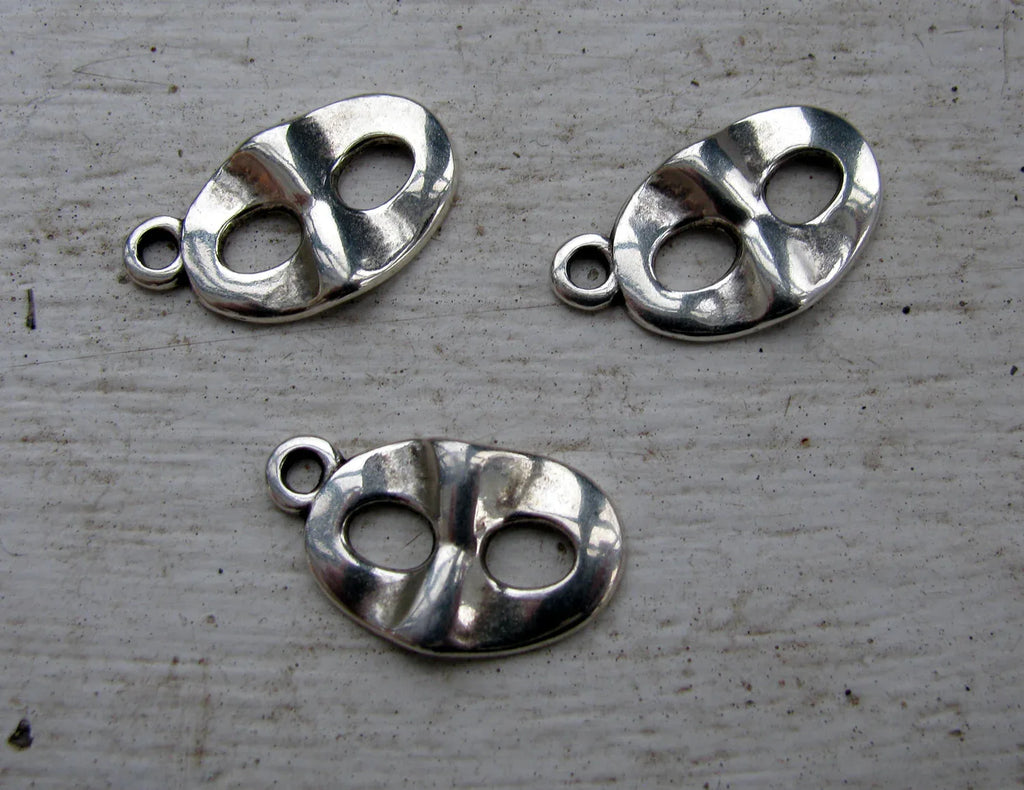 Berlock Silverfärgad - Teatermask 3-Pack Grekisk Metall