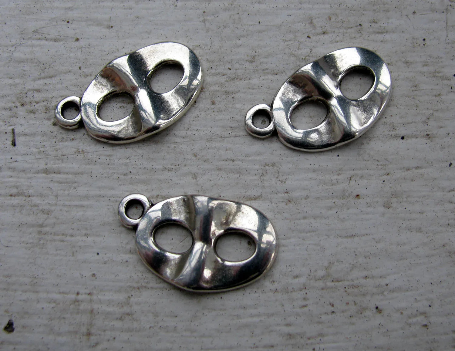 Berlock Silverfärgad - Teatermask 3-Pack Grekisk Metall