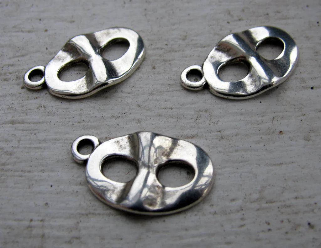 Berlock Silverfärgad - Teatermask 3-Pack Grekisk Metall