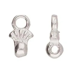 Cymbal Element - Pilos Antique Silver Plated 2-pack Beadsmith