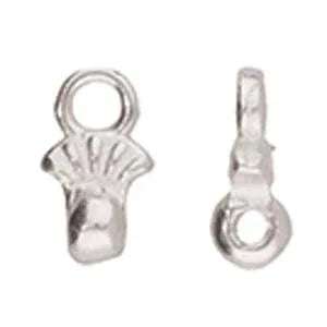 Cymbal Element - Pilos Antique Silver Plated 2-pack Beadsmith