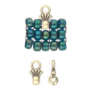 Cymbal Element - Pilos Antique Brass Plated 2-pack Beadsmith