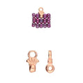 Cymbal Element - Pilos Rose Gold Plated 2-pack Beadsmith