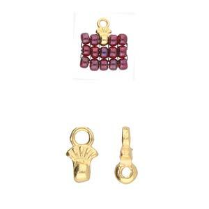 Cymbal Element - Pilos 24K Gold Plated 2-pack Beadsmith