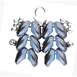 Cymbal Element - Kolympos Antique Silver Plated 2-pack Beadsmith