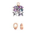 Cymbal Element - Kolympos Rose Gold Plated 2-pack Beadsmith