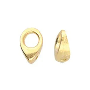 Cymbal Element - Kolympos 24K Gold Plated 2-pack Beadsmith