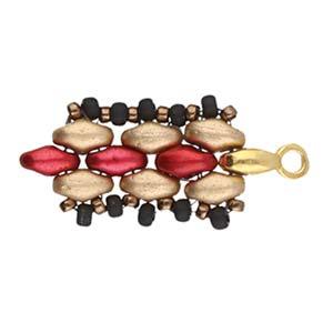 Cymbal Element - Vourkoti 24K Gold Plated 2-pack Beadsmith