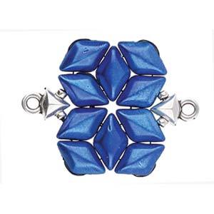 Cymbal Element - Kleftiko Antique Silver Plated 2-pack Beadsmith