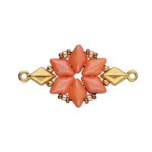 Cymbal Element - Sykia 24K Gold Plated 2-pack Beadsmith