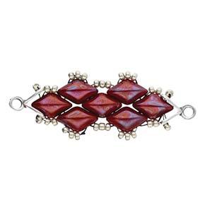 Cymbal Element - Triades Antique Silver Plated 2-pack Beadsmith