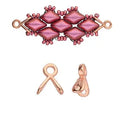 Cymbal Element - Triades Rose Gold Plated 2-pack Beadsmith