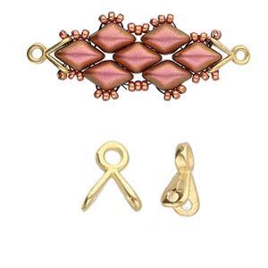 Cymbal Element - Triades 24K Gold Plated 2-pack Beadsmith