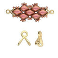 Cymbal Element - Triades 24K Gold Plated 2-pack Beadsmith