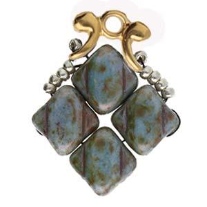 Cymbal Element - Drakonisi 24K Gold Plated 2-pack Beadsmith