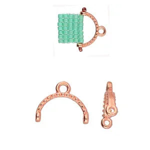 Cymbal Element - Skaloti Rose Gold Plated 2-pack Beadsmith