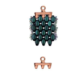 Cymbal Element - Rozos Rose Gold Plated 2-pack Beadsmith