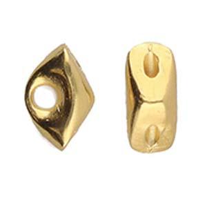 Cymbal Element - Tripiti 24K Gold Plated 2-pack Beadsmith