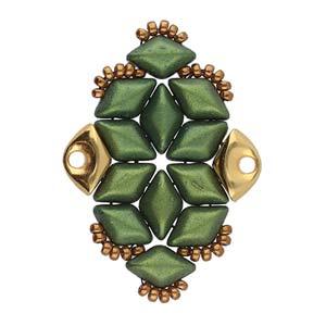 Cymbal Element - Tripiti 24K Gold Plated 2-pack Beadsmith