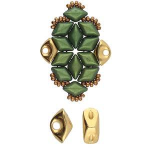 Cymbal Element - Tripiti 24K Gold Plated 2-pack Beadsmith