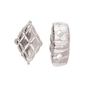 Cymbal Element - Plaka Antique Silver Plated 2-pack Beadsmith