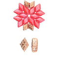 Cymbal Element - Plaka Rose Gold Plated 2-pack Beadsmith