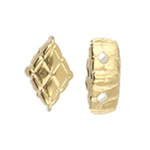 Cymbal Element - Plaka 24K Gold Plated 2-pack Beadsmith