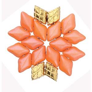 Cymbal Element - Plaka 24K Gold Plated 2-pack Beadsmith