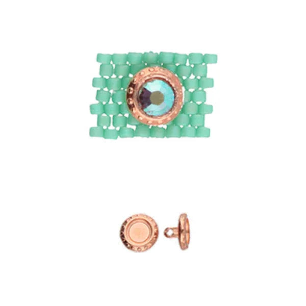 Cymbal Element - Loutro Rose gold plated 1 styck Beadsmith
